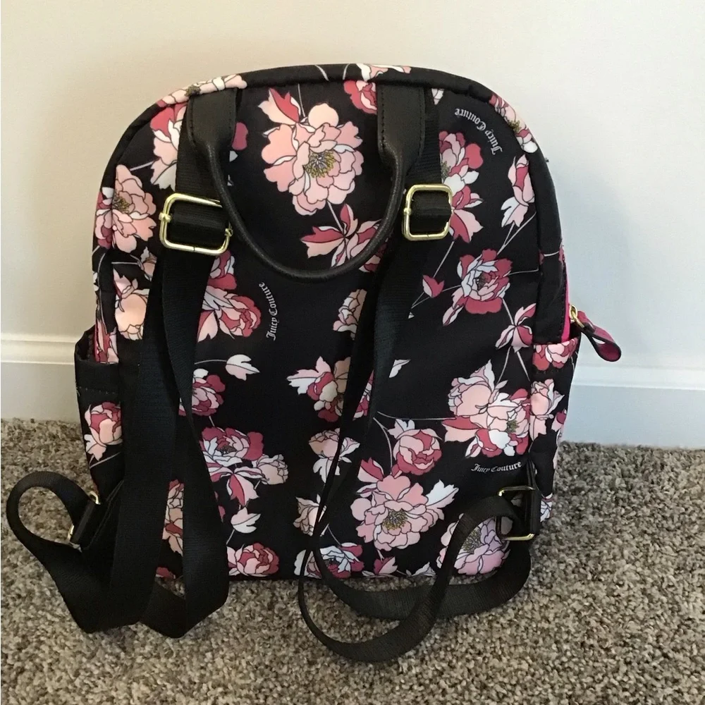 Juicy Couture “Pretty Rose Black Lollipop Large Backpack” - Picture 2 of 4